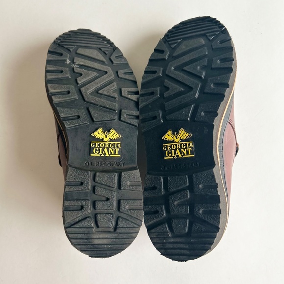 Georgia Giant GB00142 Brown Leather Work Shoes size 7 - Picture 12 of 16